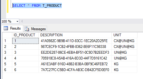 STRING_SPLIT – SQL Server 2016 – DBSQL
